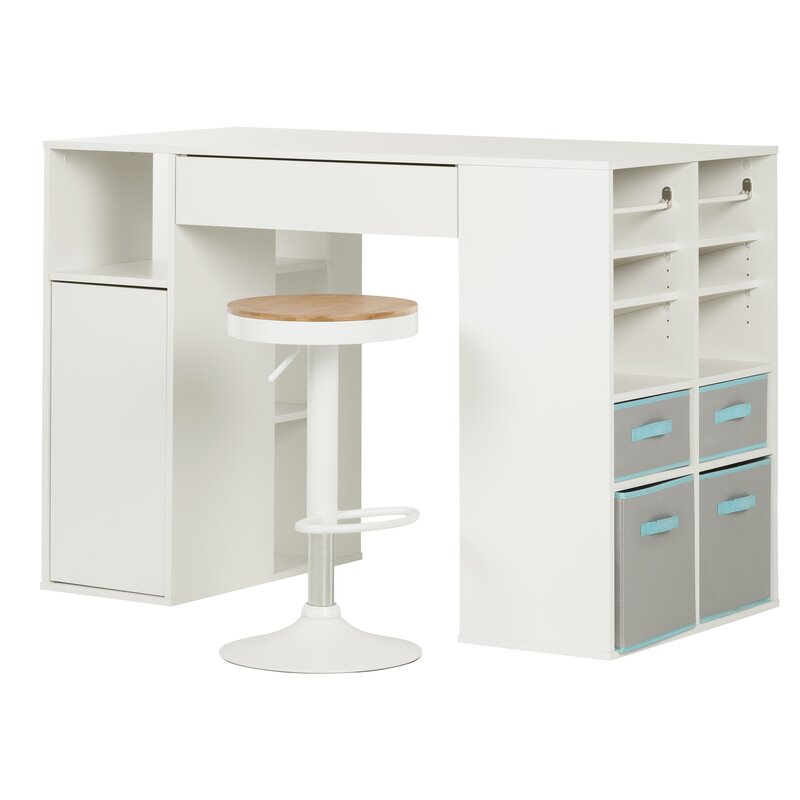 South Shore Crea Counter Height Craft Table And Reviews Wayfair